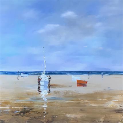 Painting Hisse et haut by Hanniet | Painting Raw art Mixed Landscapes, Marine
