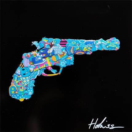 Peinture Revolver I par Hokiss | Tableau Pop Art Mixte