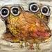 Painting 2 Owls by Maury Hervé | Painting Naive art Animals