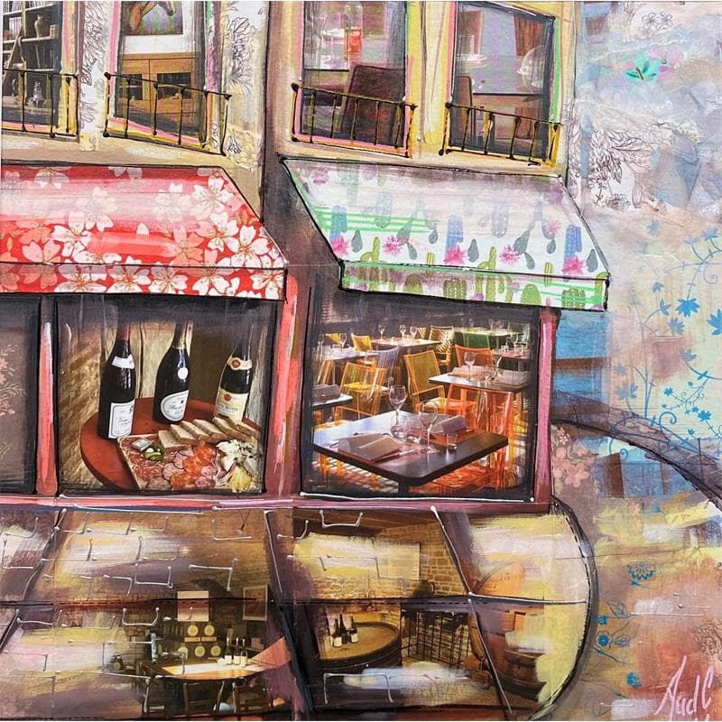 Painting Cave à vin by Aud C | Painting Figurative Urban