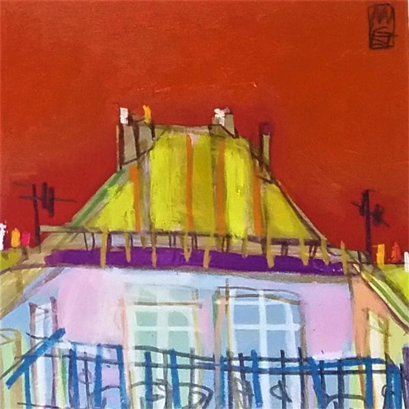 Gemälde Se rassembler dans les airs (part 4) von Anicet Olivier | Gemälde Figurativ Acryl Urban