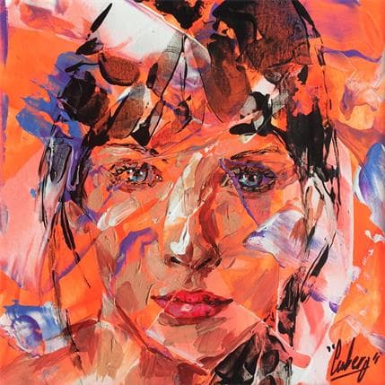Painting 54A by Cubero Nathalie | Painting Figurative Acrylic Portrait