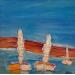 Painting Grand bleu by Shahine | Painting Oil