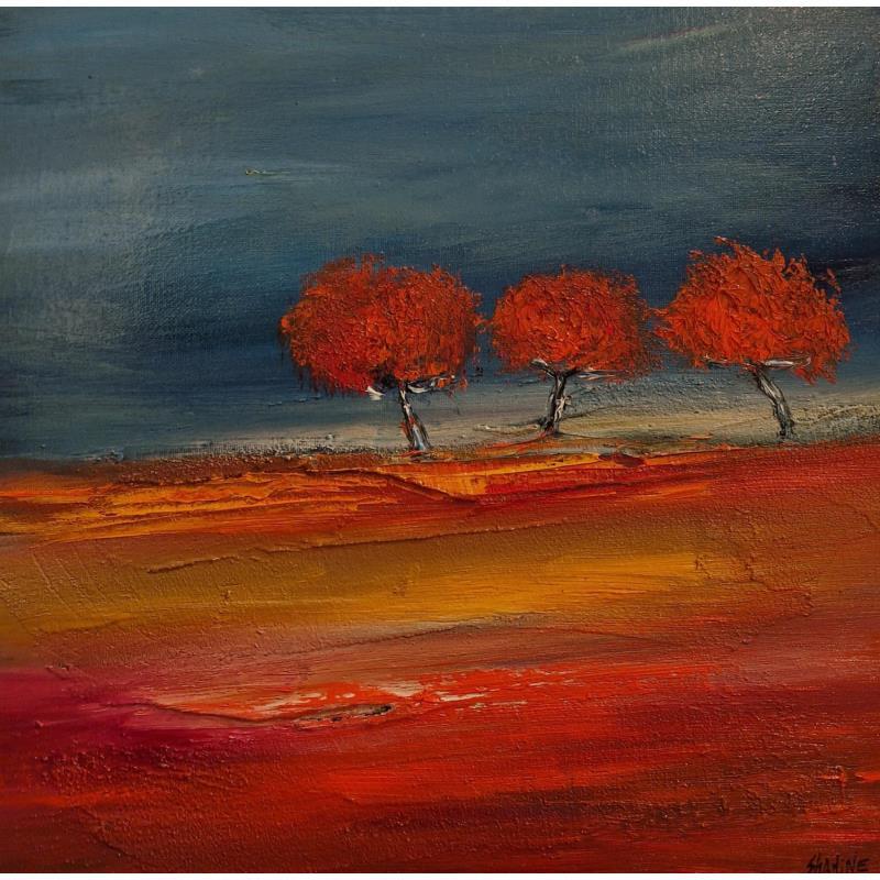 Peinture Terre chaude 2 par Shahine | Tableau Huile