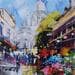 Painting Montmartre by Frédéric Thiery | Painting Figurative Urban Acrylic