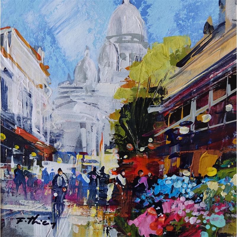 Painting Montmartre by Frédéric Thiery | Painting Figurative Acrylic Urban