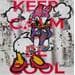 Painting Daisy keep calm and be cool by Cornée Patrick | Painting Pop-art Pop icons Acrylic