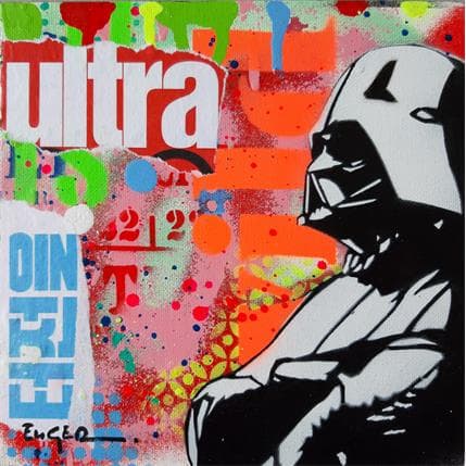 Painting Ultra Dark Vador by Euger Philippe | Painting Pop art Mixed Pop icons