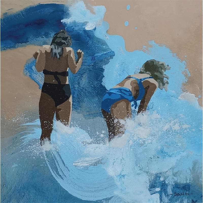 Painting Splash féminin by Sand | Painting