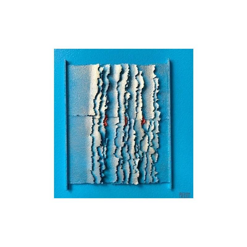Painting Petit matin, mer calme. by Clisson Gérard | Painting Abstract Mixed Minimalist