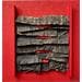 Peinture Tapis rouge par Clisson Gérard | Tableau Abstrait Mixte minimaliste