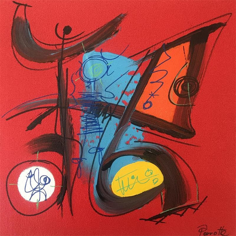 Painting Zoc by Perrotte | Painting Abstract Acrylic Minimalist