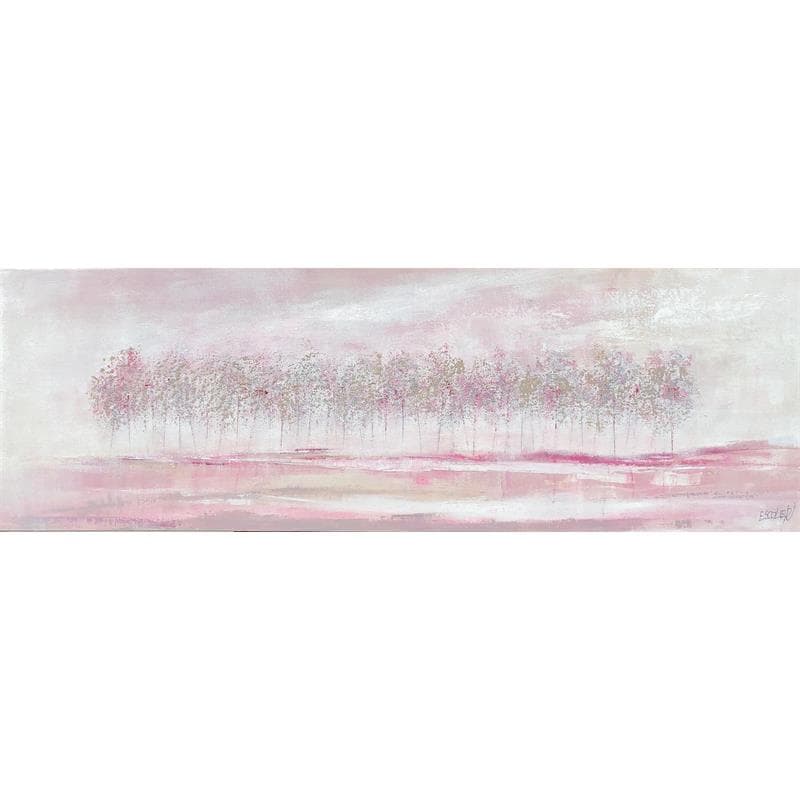 Peinture Dans une lumière rose poudrée par Escolier Odile | Tableau