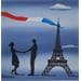 Painting Voyage a Paris by Trevisan Carlo | Painting Surrealism Oil