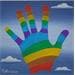 Painting Rainbow hand by Trevisan Carlo | Painting Surrealism Oil