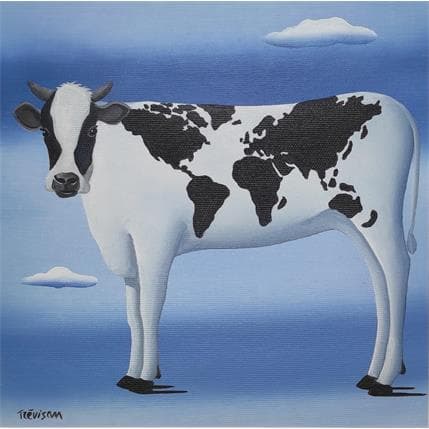 Painting Muu world by Trevisan Carlo | Painting Surrealist Acrylic Animals