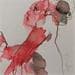 Painting charlotte de profil by Brunel Sébastien | Painting Figurative Watercolor Nude