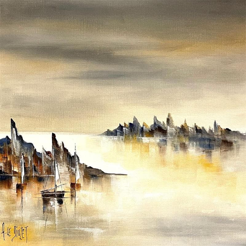 Painting Marine compo 225 by Le Diuzet Albert | Painting  Oil
