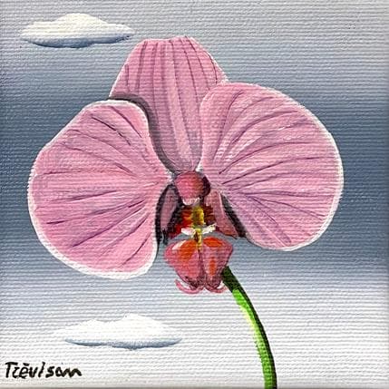 Painting Orchid by Trevisan Carlo | Painting  Oil