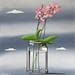 Painting Pink orchids by Trevisan Carlo | Painting Oil