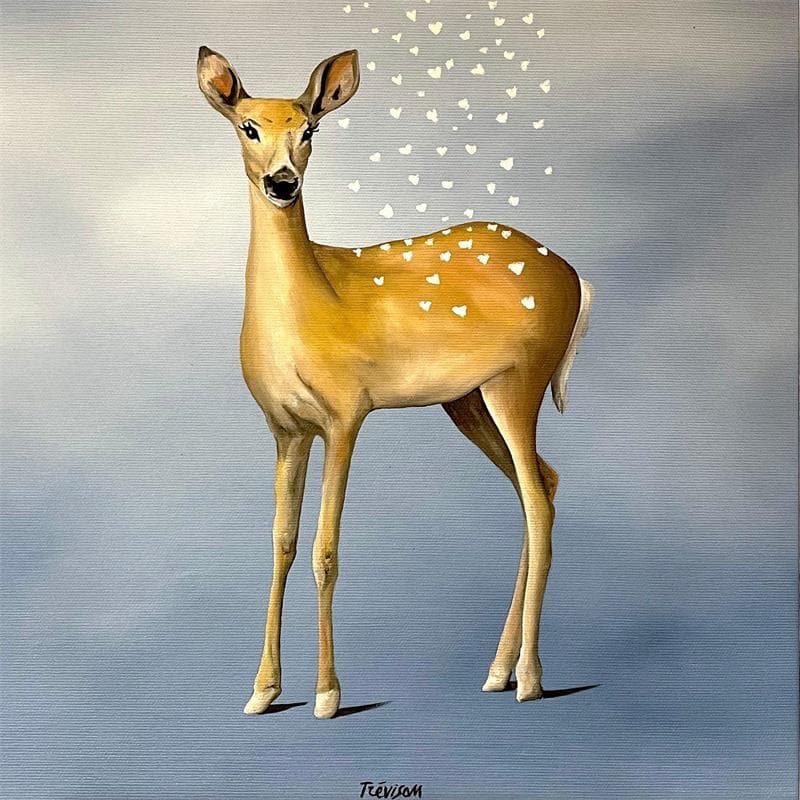 Peinture Love snowfall par Trevisan Carlo | Tableau Huile
