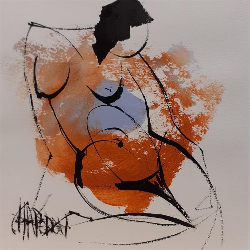 Painting Tendresse 9 by Chaperon Martine | Painting Figurative Acrylic Nude