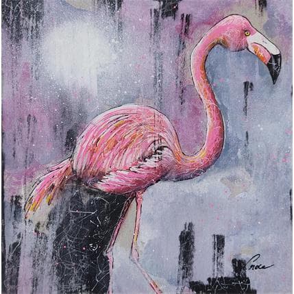 Peinture Dans les marécages par Croce | Tableau Illustration Mixte animaux