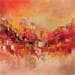 Painting Onde chaude by Levesque Emmanuelle | Painting Abstract Landscapes Urban Oil