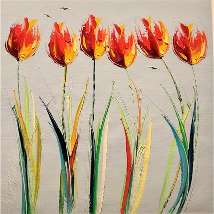 Painting Mes fleurs pour toi by Fonteyne David | Painting