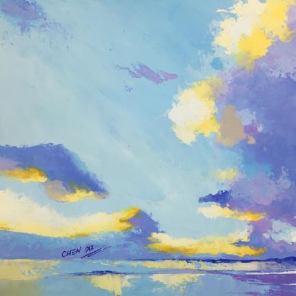 Painting Cloudscape n° 28 by Chen Xi | Painting Figurative Oil Landscapes, Pop icons