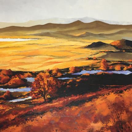 Painting Autumn has come by Chen Xi | Painting Figurative Oil Landscapes
