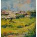 Gemälde L'amandier en Provence von Vaudron | Gemälde Figurativ Landschaften Gouache