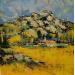 Painting La Garrigue de Reillanne by Vaudron | Painting Figurative Landscapes Gouache