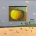 Painting Pomme verte by Lionnet Pascal | Painting Surrealism Still-life Acrylic