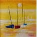 Gemälde Sur le sable von Menant Alain | Gemälde Figurativ Marine Öl Acryl