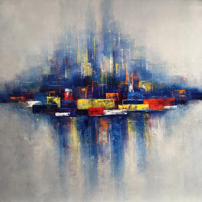Painting Adventurous by Coupette Steffi | Painting Abstract Acrylic Urban