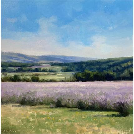 Painting Lavandes vers Sault by Giroud Pascal | Painting