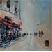 Painting Terrasse by Raffin Christian | Painting Figurative Urban Life style Oil