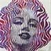 Painting Marylin divine by Schroeder Virginie | Painting Pop-art Pop icons Acrylic