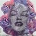 Peinture L'élégance de Marylin par Schroeder Virginie | Tableau Pop-art Icones Pop Acrylique