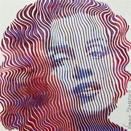 Painting Marylin love pink forever by Schroeder Virginie | Painting Pop-art Acrylic Pop icons