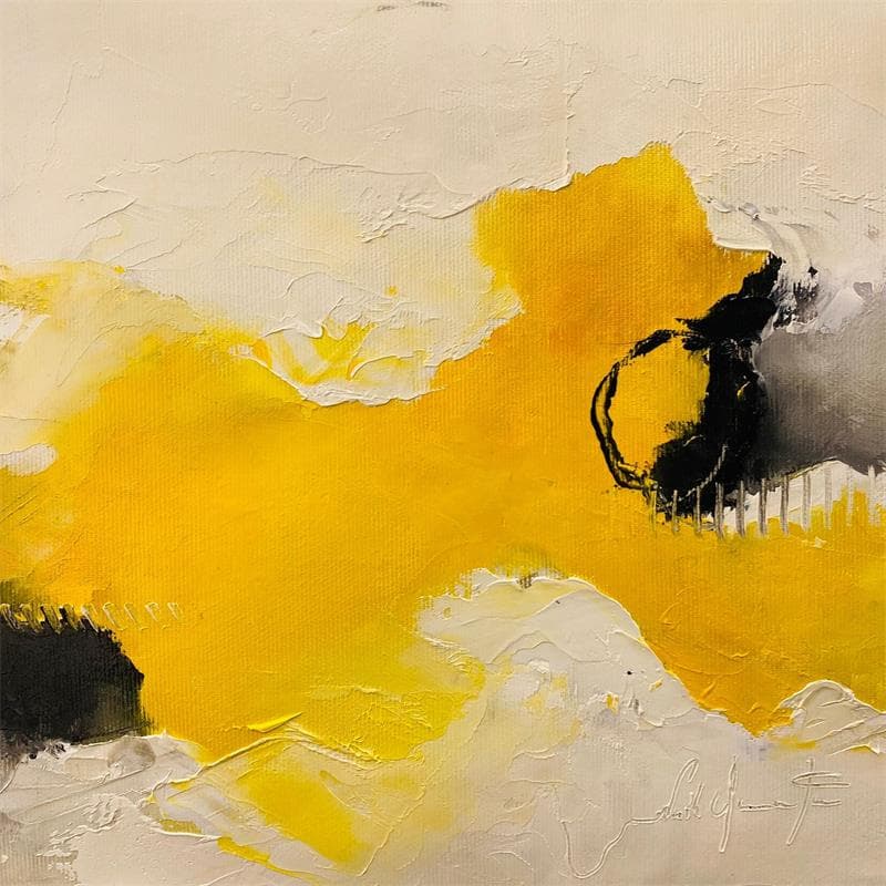 Painting Force vitale by Dumontier Nathalie | Painting Abstract Oil Minimalist
