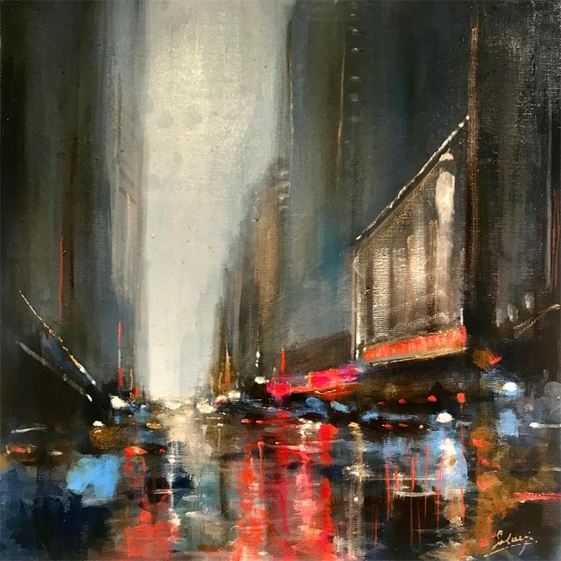 Painting On the broadway by Solveiga | Painting
