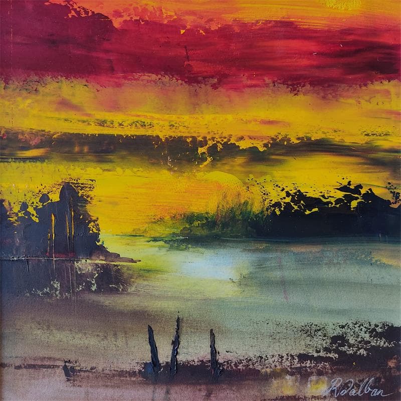 Gemälde La Baie von Dalban Rose | Gemälde Figurativ Landschaften Öl