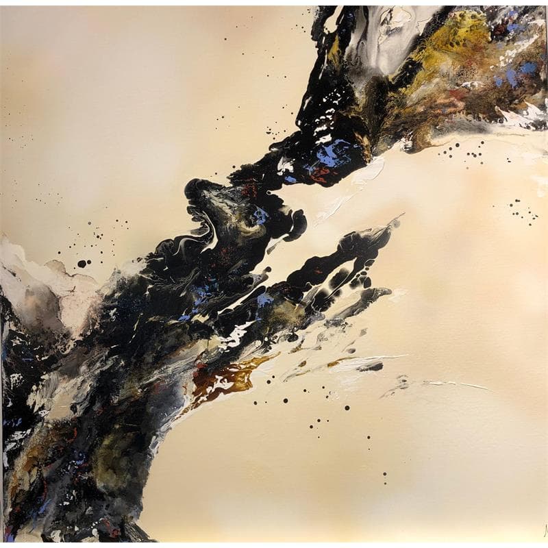 Painting 461 by Naen | Painting Abstract Mixed Minimalist