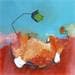 Peinture L'ivresse des couleurs par Han | Tableau Abstrait Mixte natures mortes minimaliste
