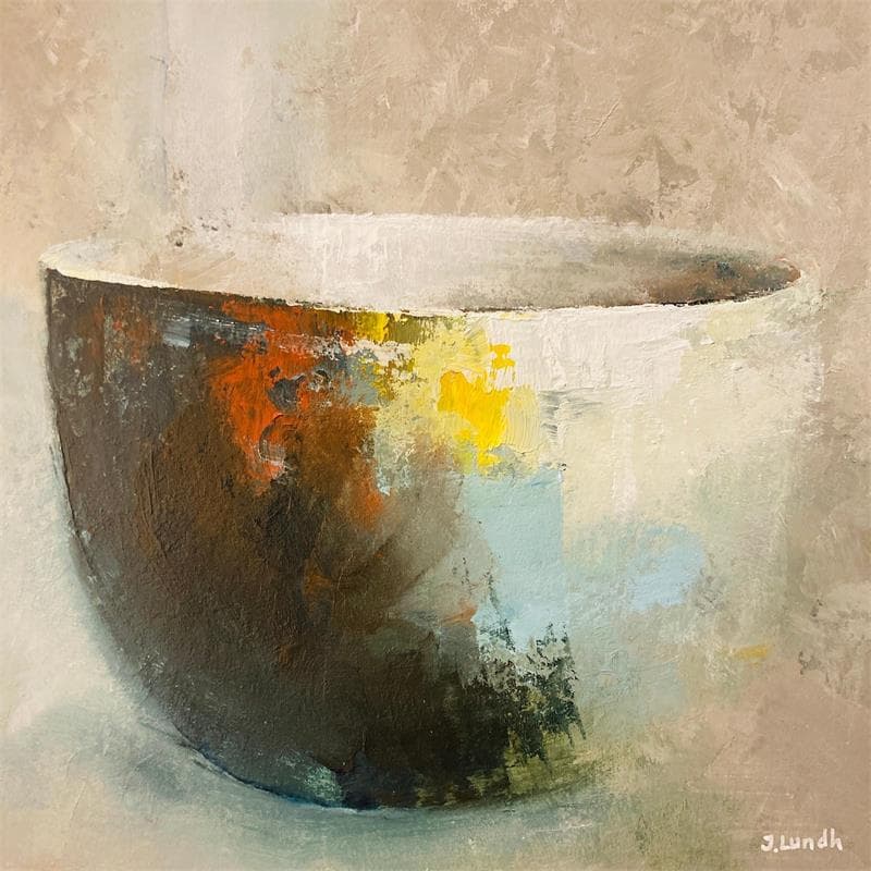 Painting Bowl of Dreams 1 by Lundh Jonas | Painting Figurative Still-life Acrylic