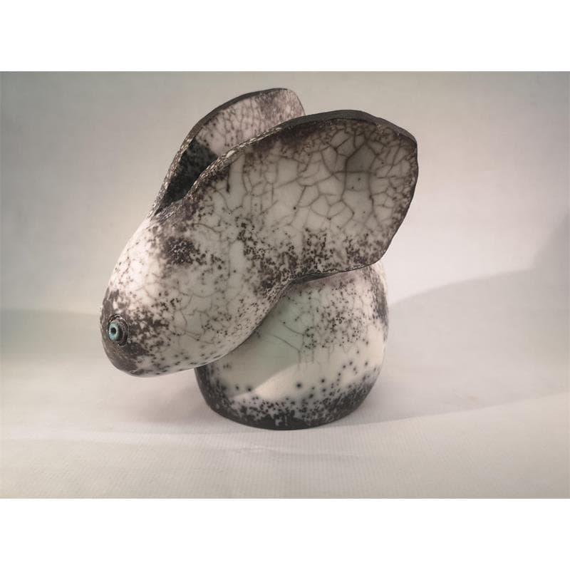 Sculpture Lapin par Roche Clarisse | Sculpture classique Raku animaux