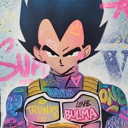 Painting Vegeta by Kedarone | Painting Street art Mixed Pop icons, Pop icons