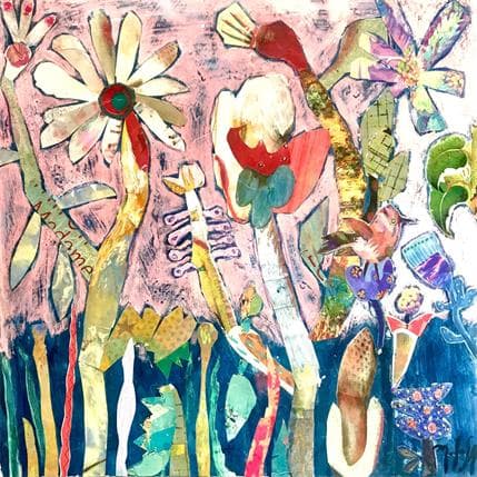 Gemälde Les fleurs des champs von De Sousa Miguel | Gemälde Art brut Landschaften